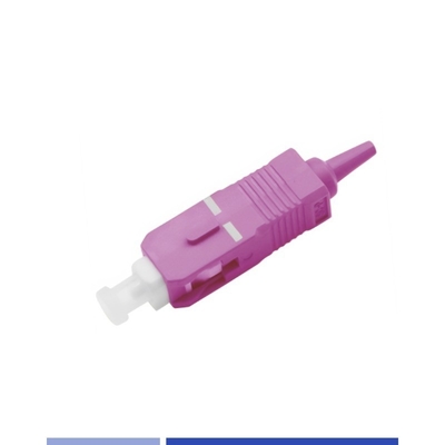 comprar Conectores de Fibra Multimodo OM4 SC UPC Simplex 0,9mm Baixa Perda de Insersão fabricação em linha