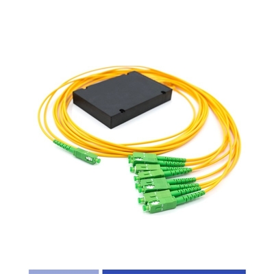 comprar 1x8 Fibra Óptica PLC Splitter ABS Box SC/APC Single Mode 2,0 mm à prova de corrosão fabricação em linha