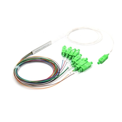 comprar 1x8 divisor de fibras de modo único SC/APC Mini módulo sem blocos 900μM fabricação em linha