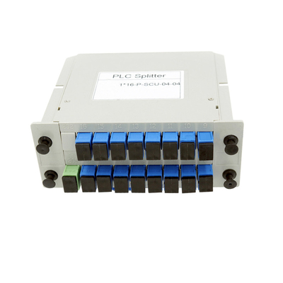 comprar 1x16 SC UPC Single Mode Fiber Splitter LGX Box Fiber Optic PLC Splitter fabricação em linha