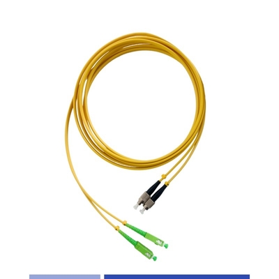 comprar 3m Fibra Óptica Cordão de Parche SC/APC-FC/UPC Duplex LSZH Cabos de Parche de Modo Único Alta Velocidade fabricação em linha
