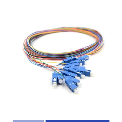 comprar OS2 Fibra de modo único Pigtails 6 Fibras SC UPC LSZH 1m Para Soluções FTTH fabricação em linha