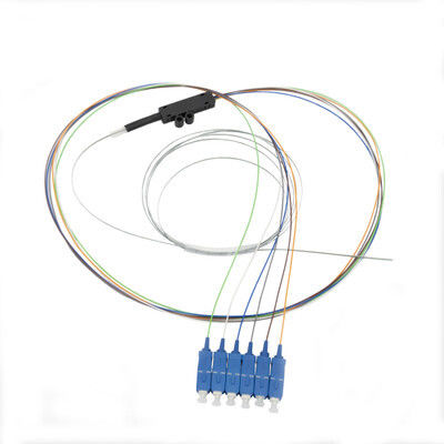 comprar 6 Fibras SC/UPC Pigtail de Fita Monomodo LSZH 1m fabricação em linha