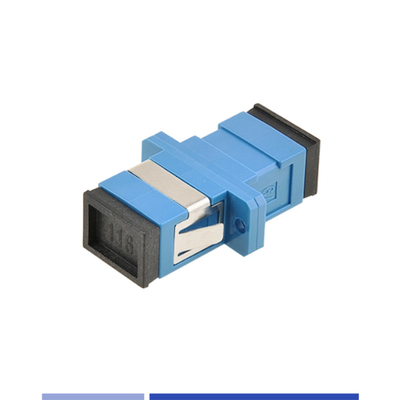 comprar Adaptador de Fibra Óptica Uni-modo SC/UPC Simplex acoplador óptico com flange Azul fabricação em linha