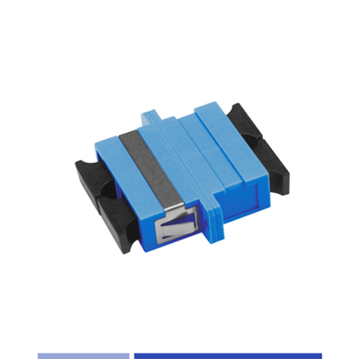 comprar Adaptador de Fibra Óptica Single-mode SC/UPC Duplex Optical Coupler com flange Azul fabricação em linha