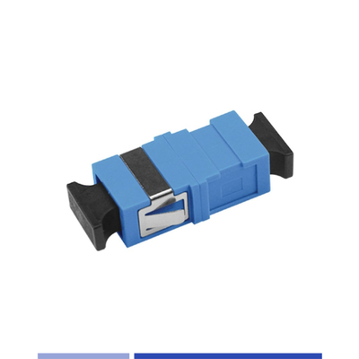 comprar Adaptador de Fibra Óptica Uni-modo SC/UPC Simplex acoplador óptico sem flange Azul fabricação em linha