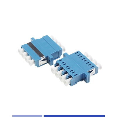 comprar Adaptador de fibra de modo único LC UPC Facilidade de instalação com flange azul fabricação em linha