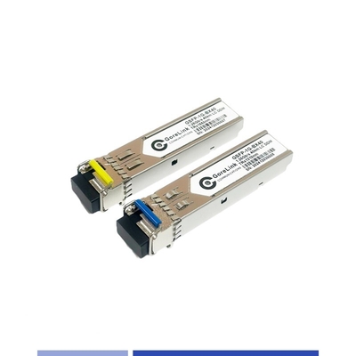 comprar Transmissor óptico Gigabit BIDI 40km Single Mode SMF Fibra dupla TX1310nm RX1550nm LC fabricação em linha