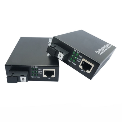 comprar BIDI Fiber Media Converters 10/100Mbps Single-mode SMF TX1310nm/RX1550nm Simplex SC 20KM fabricação em linha