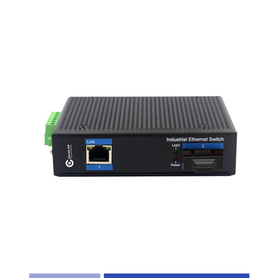 comprar Conversor de Fibra de Mídia Industrial 10/100/1000M com 2 portas RJ45 Single Mode SMF Duplex SC 1310nm 20KM fabricação em linha