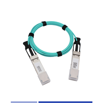 comprar 40G cabo óptico ativo ((AOC) QSFP+ OM3 cabo ativo 1m LSZH Aqua fabricação em linha