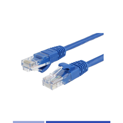 comprar UTP 24AWG Cordão de remendo Cat6 em cadeia PVC 1m Cordão de remendo de cobre Azul fabricação em linha