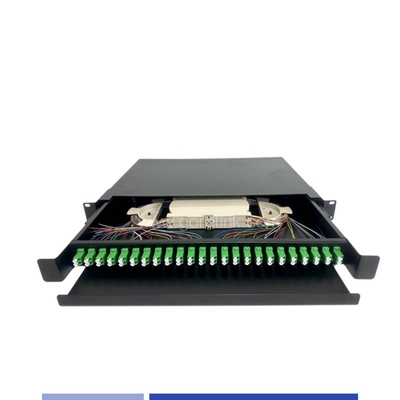 comprar 24 Portos LC/APC Duplex 1U Fibra Óptica painel de remendos 19 