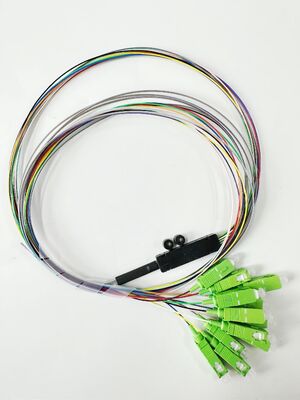 Comprar 12 Fibra SC/APC Monomodo Fita Fibra Óptica Pigtail OS2 9/125 para FTTH fabricação em linha