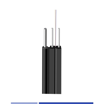 LSZH Jacket Outdoor Flat Drop Fiber Cable 9/125 SMF G657A1 6 Fibra