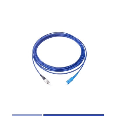 Cordão de revestimento de fibra óptica blindado de modo único Simplex 3m LSZH SC para FC