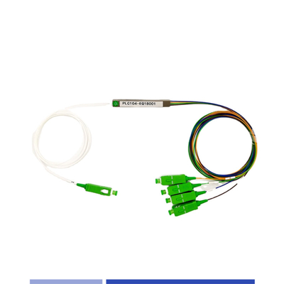 SC/APC Splitter PLC de modo único 1x4 900μM resistente à corrosão de alta eficiência