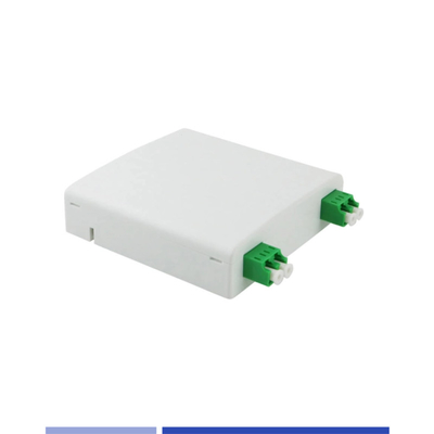 Caixa de distribuição de fibra óptica de adaptador LC/SC 2 núcleo 2 porta Caixa de terminação de fibra interna