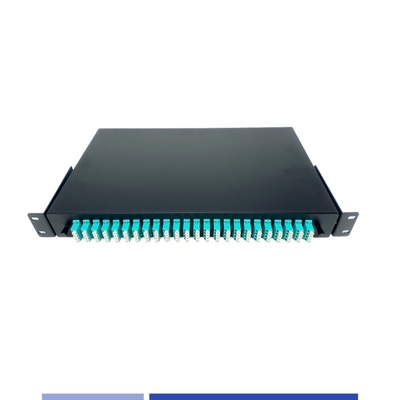 1U 96 núcleo Fibra Óptica painel de remendo LC Quad porta 19 